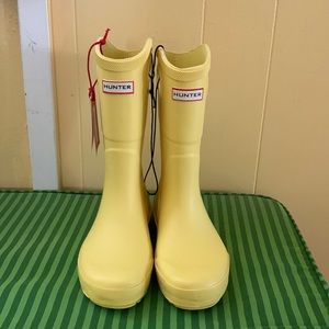 HUNTER for Target kids yellow rain boots tall size 13